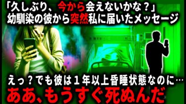 【ゆっくりシルエット】【怖い話】幼馴染からメッセージが来た。でも彼は1年以上昏睡状態のはず…【ゆっくり】